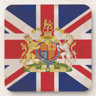 Posavasos Escudo real de Union Jack.