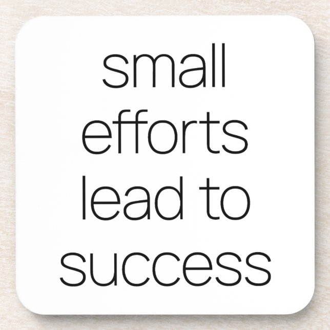 Posavasos Esfuerzos pequeños y ardua montaña de plástico (Frente)