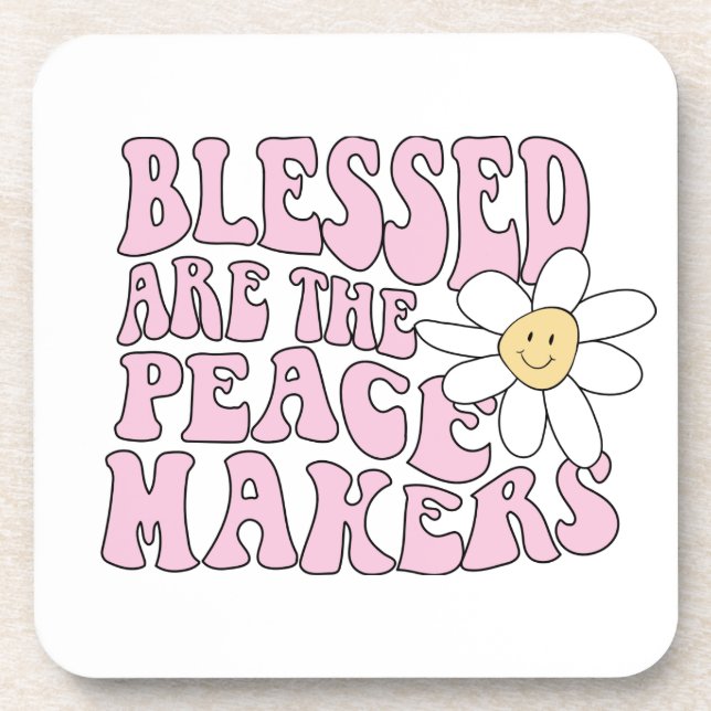 Posavasos Eslogan de Daisy and Peace Makers (Frente)