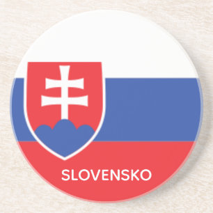 Posavasos Eslovaquia bandera eslovaca emblema Europa
