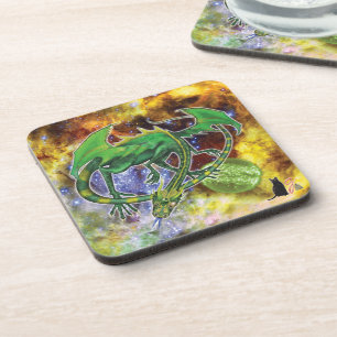 Posavasos Esmeralda Dragónica Cosmica