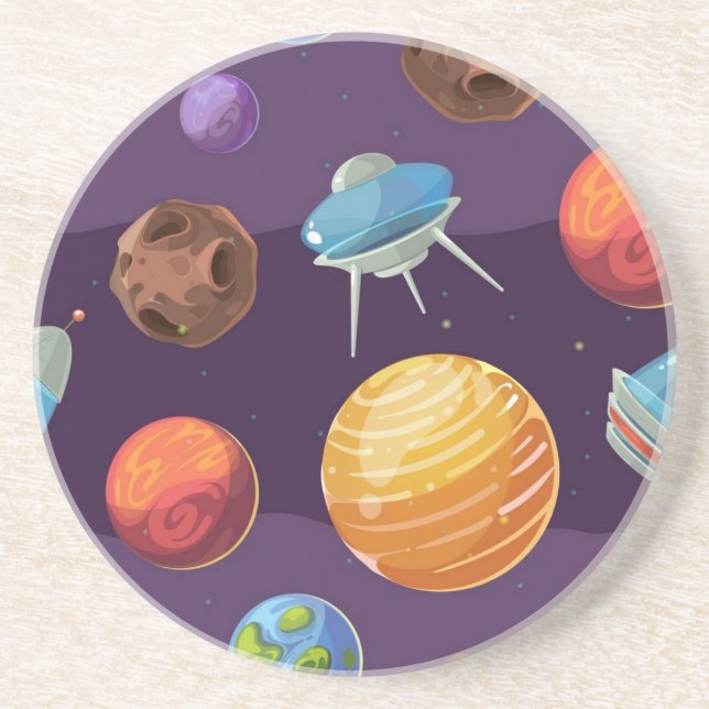 Posavasos espacio, cielo, estrellas, astronomía, astronauta, (Frente)
