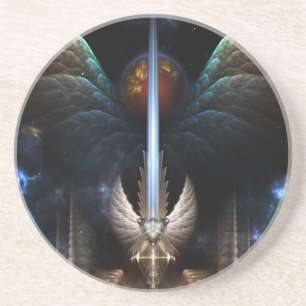 Posavasos Espada De Ángel Wing De La Arquísima Monstruo De
