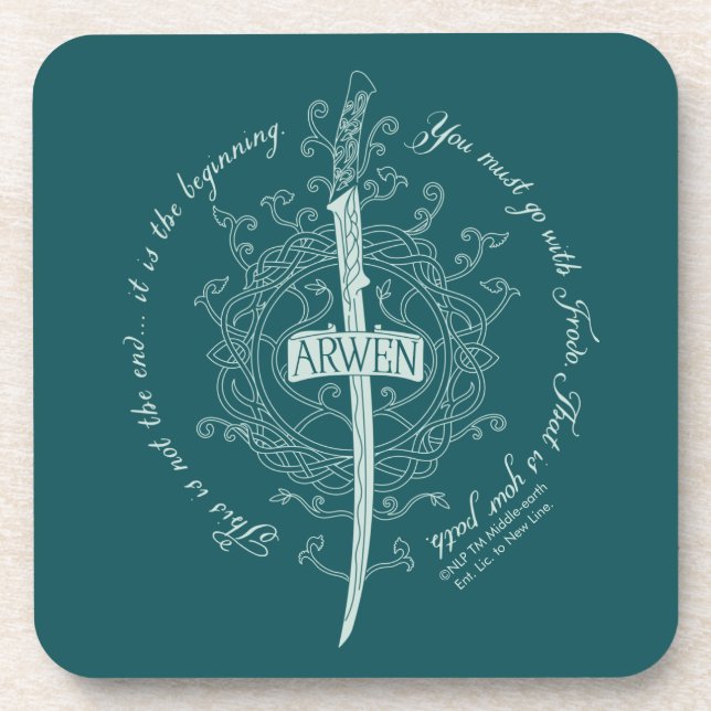Posavasos Espada élfica ARWEN™ Cita (Frente)