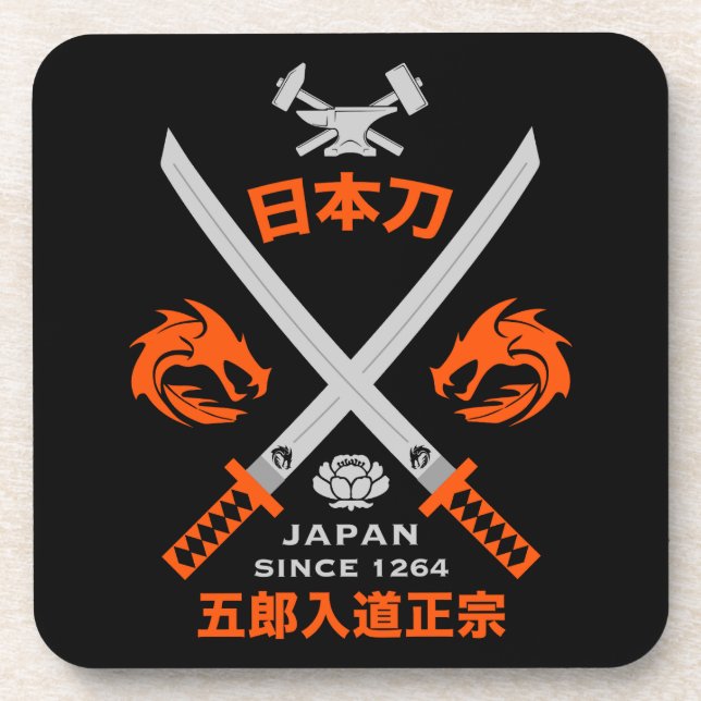 Posavasos Espada Katana japonesa (Frente)