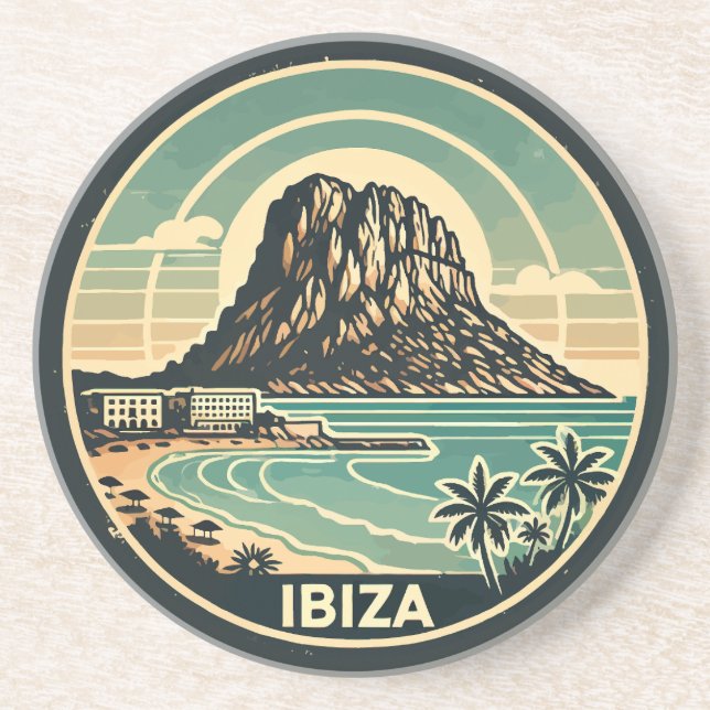 Posavasos España Ibiza Rock de Es Vedra (Frente)