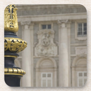 Posavasos España, Madrid. Palacio Real, lámpara dorada orn