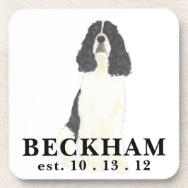 Posavasos Español Springer inglés blanco y negro