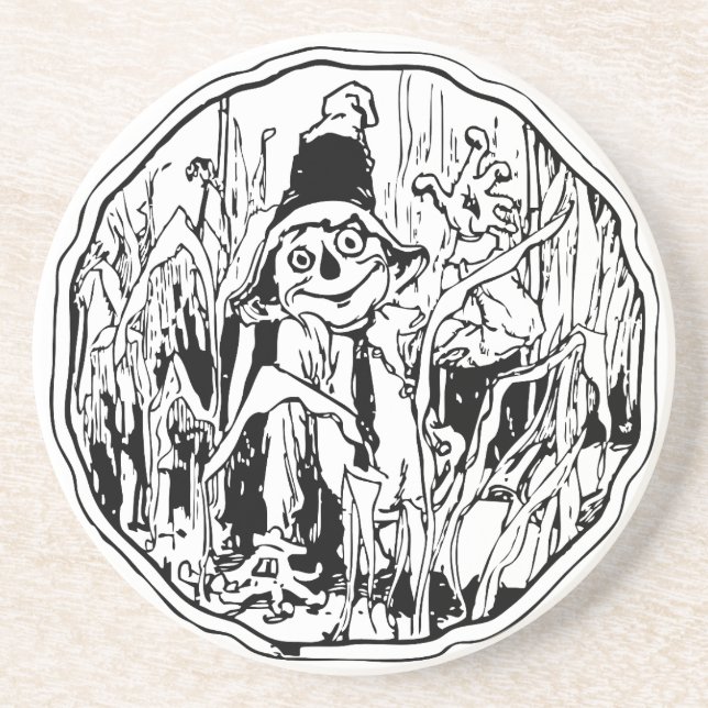 Posavasos Espantapájaros en el maíz (Frente)