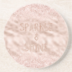Posavasos Esparkle Purpurina Glitzy Rosa de Rubor