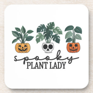 Posavasos Espectacular planta Lady Halloween Monstera Design