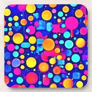 Posavasos Espectro de Círculos Abstractos Coloridos