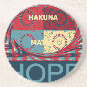 Posavasos Esperanza Pacífica: Un calmo diseño de Hakuna Mata
