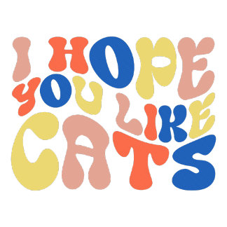 Posavasos Espero que te gusten los gatos Cojín de piedra are
