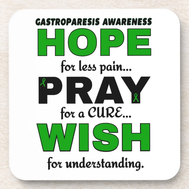 Posavasos Espero Rezar Deseo... Gastroparesis (Frente)