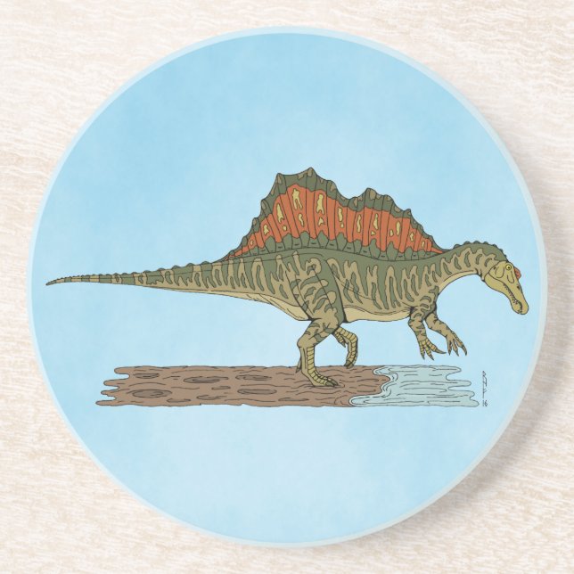 Posavasos Espinosaurio de Dinosaurio Cretácico (Frente)