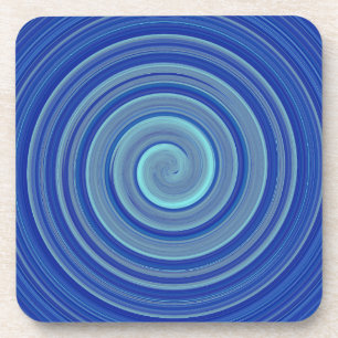 Posavasos Espiral azul y turquesa