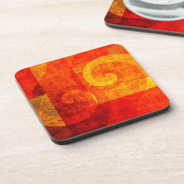 Posavasos Espirales antiguas de fondo (Lado Izquierdo)