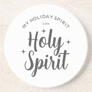 Posavasos Espíritu de festividad sagrada Navidades cristiano