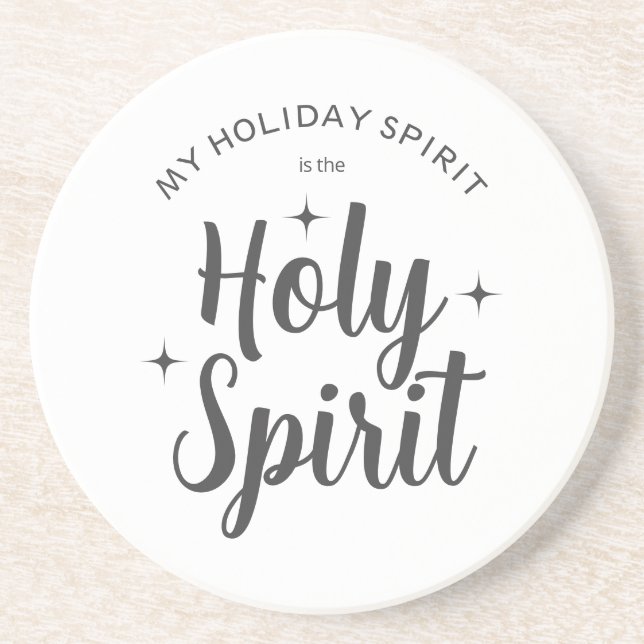 Posavasos Espíritu de festividad sagrada Navidades cristiano (Frente)