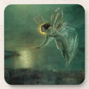 Posavasos Espíritu de la Noche por Grimshaw, Hada Victoriana