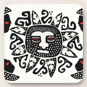 Posavasos Espíritu de sol indio tribal