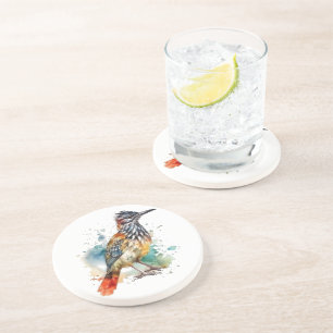 Posavasos Espíritu del desierto, corredor de caminos en acua