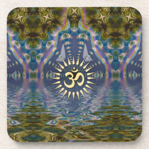 Posavasos Espiritual Om Fractal Chakra Art Seis Beber Pascua