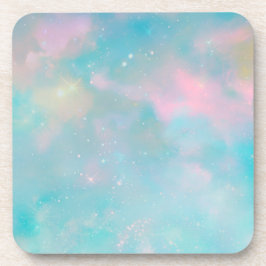 Posavasos Esplandor Celestial Pastel Plastic Coaster