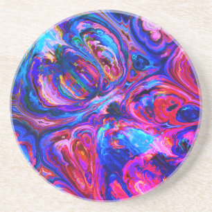 Posavasos Esplandor moderno de pinturas de morado