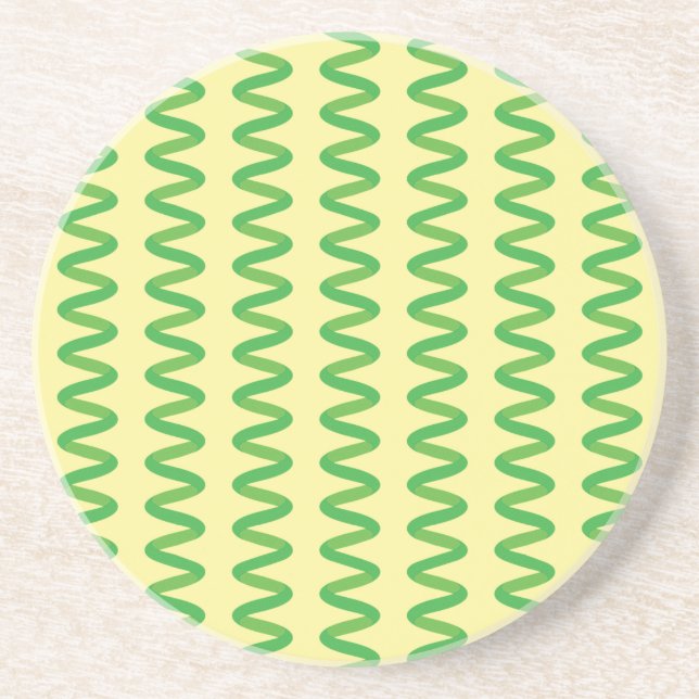 Posavasos Espléndida espirulina Sandstone Coaster (Frente)