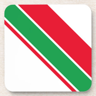 Posavasos Esporádico Brillante Carreras Verde Rojo Tiras En