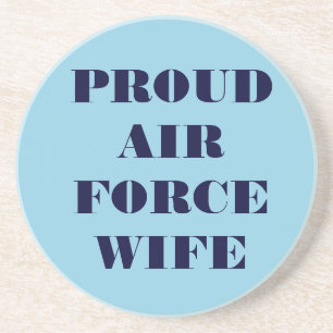 Posavasos Esposa del Ejército del Aire orgullosa de Coaster