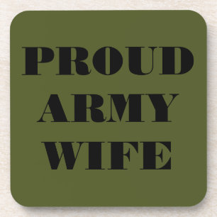 Posavasos Esposa Orgullosa Del Ejército
