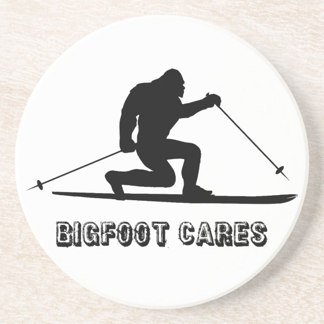 Posavasos Esquí Telemark Bigfoot Cares (Frente)