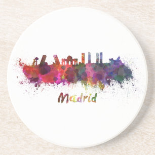 Posavasos Esquina de Madrid en acuarela