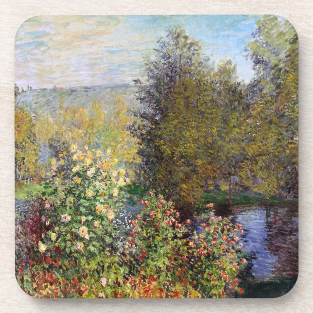 Posavasos Esquina del jardín de Montgeron - Claude Monet (Frente)
