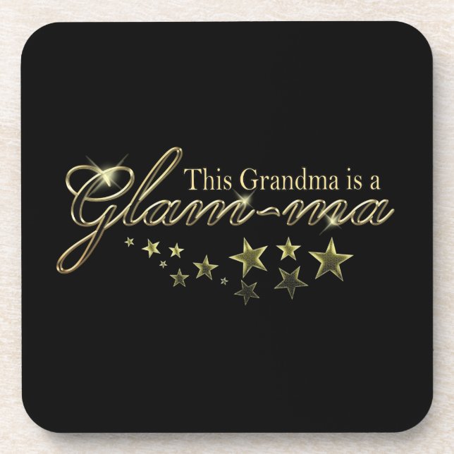Posavasos Esta abuela es una mamá de glam (Frente)