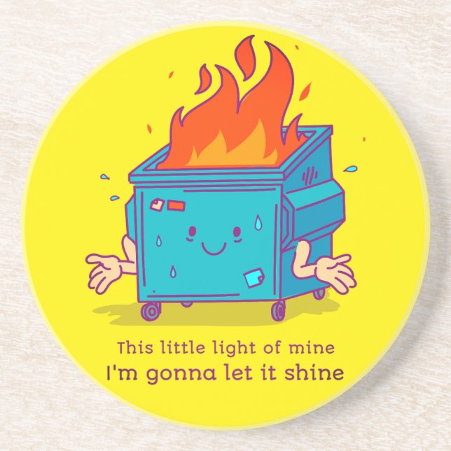 Posavasos Esta Pequeña Luz: Pascua De Arenisca De Fuego De B (Frente)