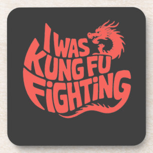 Posavasos Estaba peleando en kung fu