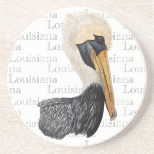 Posavasos Estación de arena de Louisiana Pelican