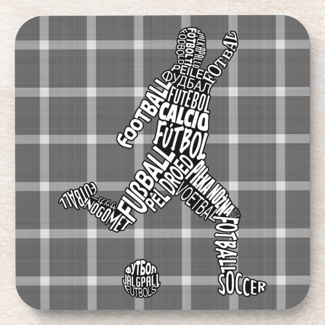 Posavasos Estadios de idiomas de fútbol (Frente)