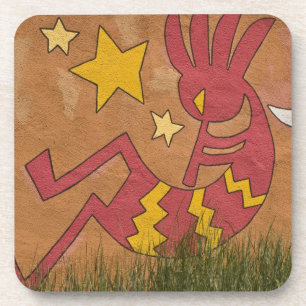 Posavasos Estados Unidos, Nuevo México, Santa Fe. Mural de u