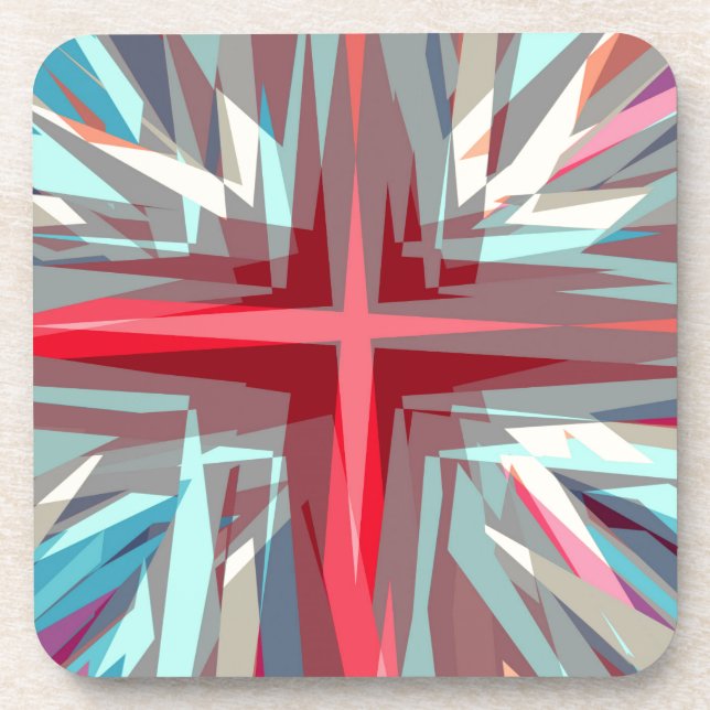Posavasos Estallido de cruz religiosa (Frente)