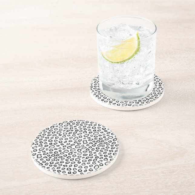 Posavasos Estampado Animal en Blanco y Negro (Lado)