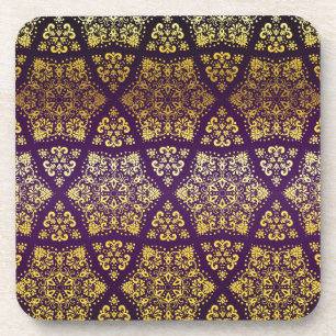 Posavasos estampado de brocado