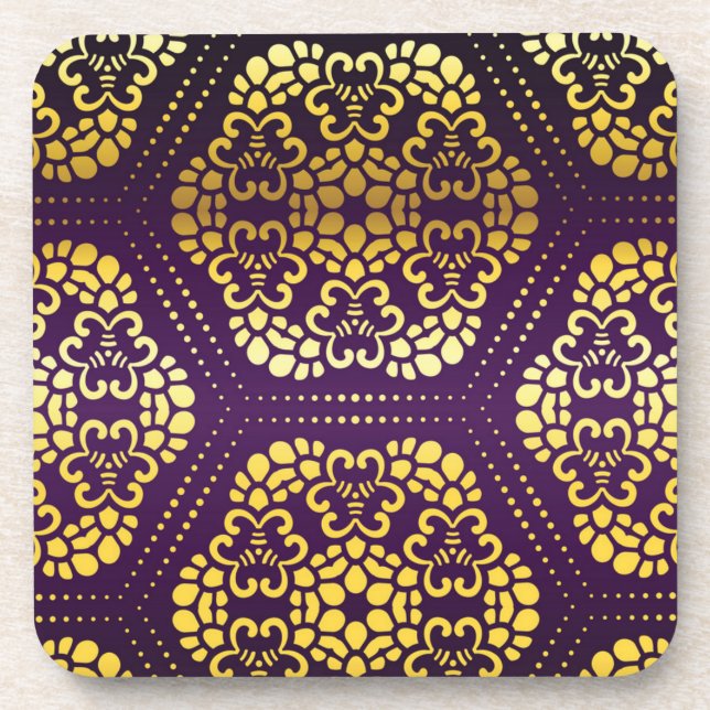 Posavasos estampado de brocado (Frente)