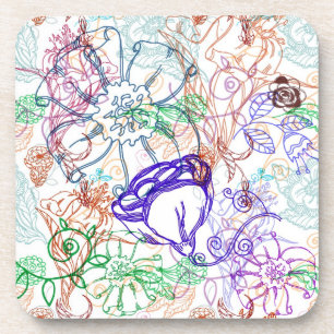 Posavasos Estampado de flores