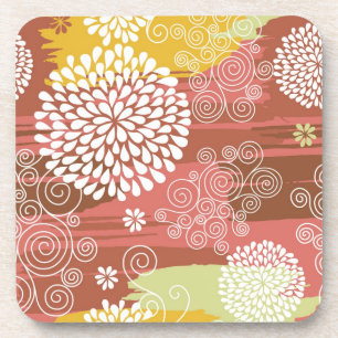 Posavasos Estampado de flores 2