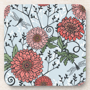 Posavasos Estampado de flores 3